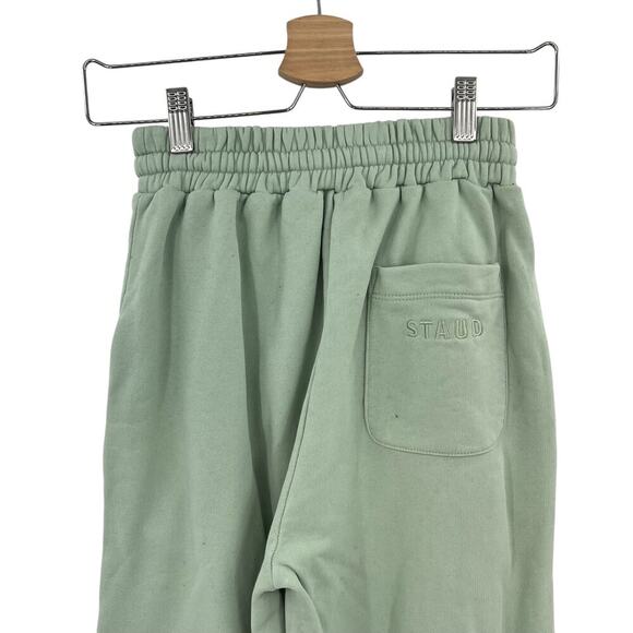 Staud Wide Leg Sweatpants Sage Green Beaded‎ Drawstring Waist Size XS **Flawed - Picture 8 of 10